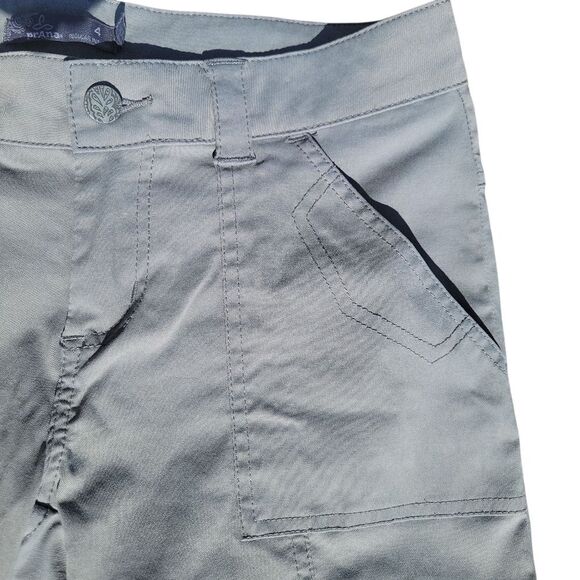 Prana Women's Grey Cargo Low Rise Bermuda Shorts Size 4 - Picture 5 of 9